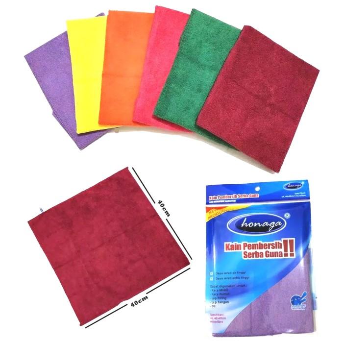 Gambar Kain lap microfiber Honaga 40x40 Serbaguna - Orange dari KADERU undefined 5 Tokopedia