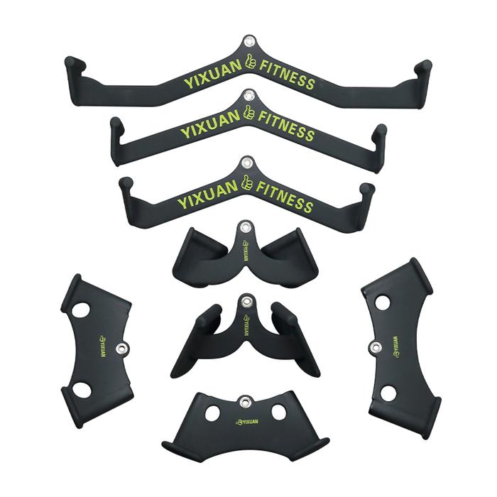 Gambar 5 Pcs Set Fitness Lat Pull Down Bar Home Gym Pully Cable Machine Attachment Rowing Rotating Hand Grip Muscle Training Equipment dari Aquitaine undefined Tokopedia