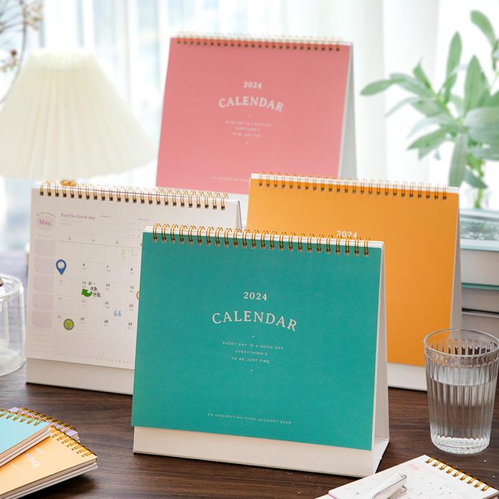 Gambar Yoofun Candy Color Desktop Calendar 2024 with Mark Stickers Table Tope Standing Calendar Office School Supplies dari RAHIKO YASIMAKA570 undefined Tokopedia