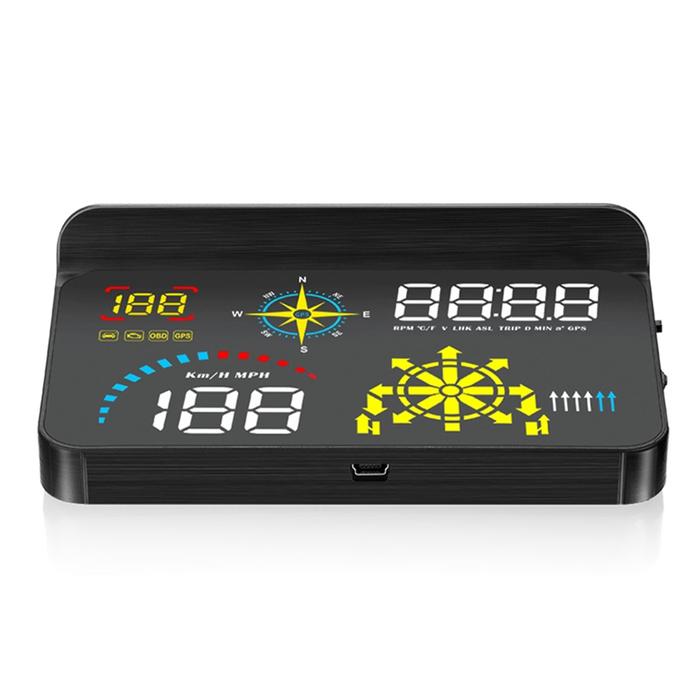 Gambar Q10 Car HUD OBD RPM Meter Head-Up Display Overspeed Warning System Car Electronics Accessories Water Temperature Alarm dari Blue Gaskin undefined Tokopedia