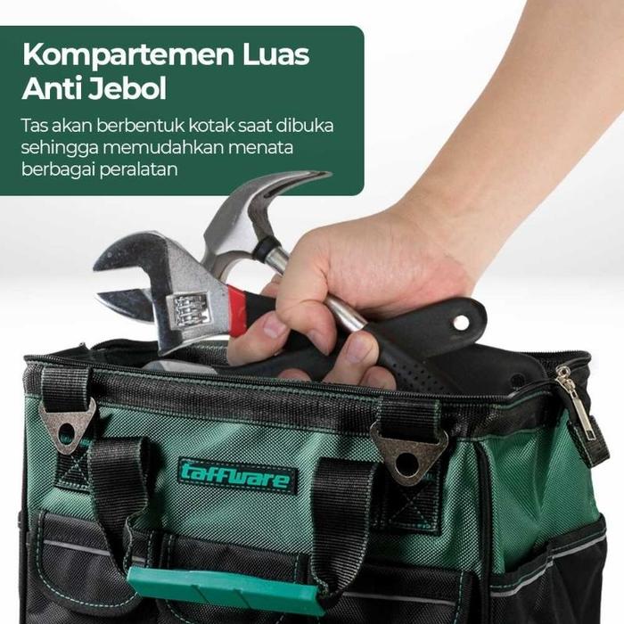 Gambar BERKUALITAS TAS PERKAKAS STORAGE TOOL BAG WATERPROOF WITH REFLECTIVE STRIPS - A03387 - 23 Inch dari SE_MAMPANGSTORE undefined Tokopedia