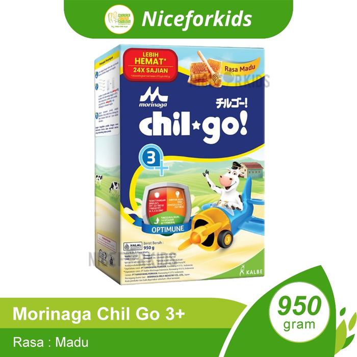 Gambar Susu Morinaga Chil Go Powder 1+ dan 3+ 950gr Susu Bubuk Formula Pertumbuhan Anak Bayi Chilgo - 3+ MADU 950G dari tokomasbressi undefined Tokopedia