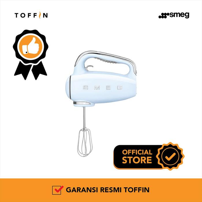 Gambar SMEG HMF01 Hand Mixer - 50's Retro Style Aesthetic - Pastel Blue dari Toffin Indonesia undefined Tokopedia