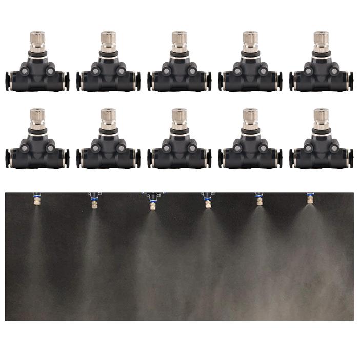 Gambar 5Pcs Atomizing Nozzles 6mm Slip Lock Quick Connectors Humidify Watering Landscaping Sprayer Low Pressure Misting Cooling System dari Sya Tu Mart undefined Tokopedia