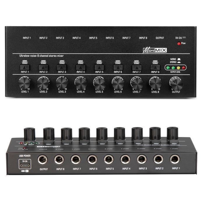 Gambar 4 6 8 Channels Mini Sound Mixer Audio Mixer Mini Stereo Mixer Portable Ultra Low-Noise Line Mixer for Recording Audio Equipment dari ZyprasStore undefined Tokopedia