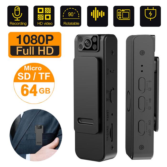 Gambar HD 1080P Portable Mini Camera Voice&Video Recorder Sports Outdoors Micro Camcorders Support SD Card Loop Recording dari Ranca Mart undefined Tokopedia