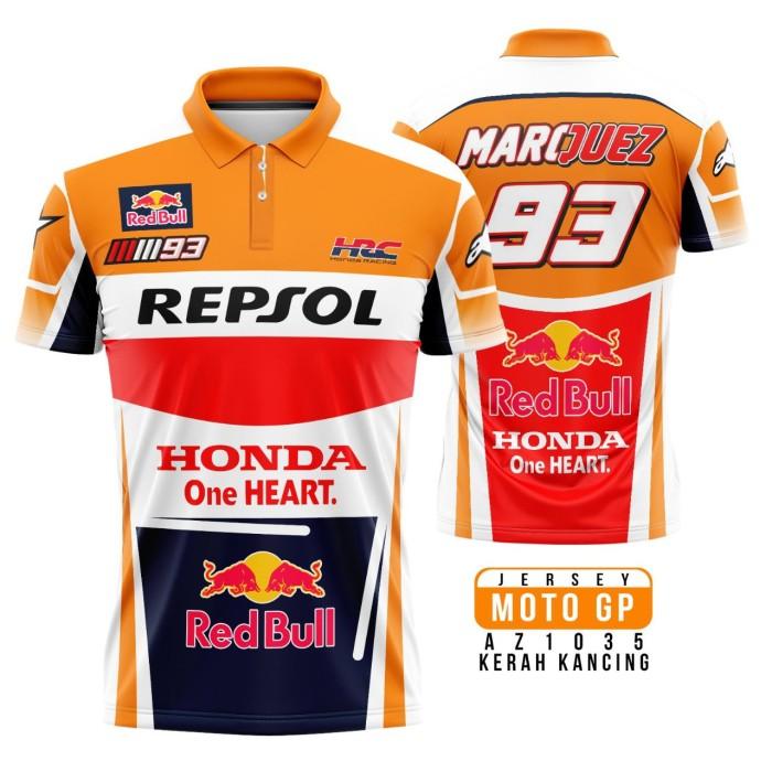Gambar Kaos Jersey MotoGP Repsol Honda Marc Marquez Full Print AZ1035 Olahraga Sport - AZ1035KK, XXL dari Vampodestore undefined Tokopedia