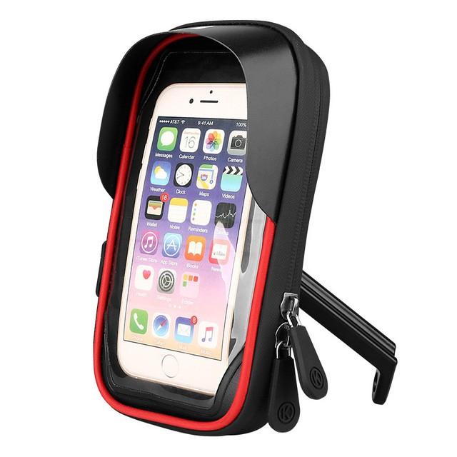 Gambar REVOLSPD WATERPROOF CASING MOBILE PHONE HOLDER BAG FOR BIKE AND MOTORCYCLE - Merah dari Revolspd undefined Tokopedia