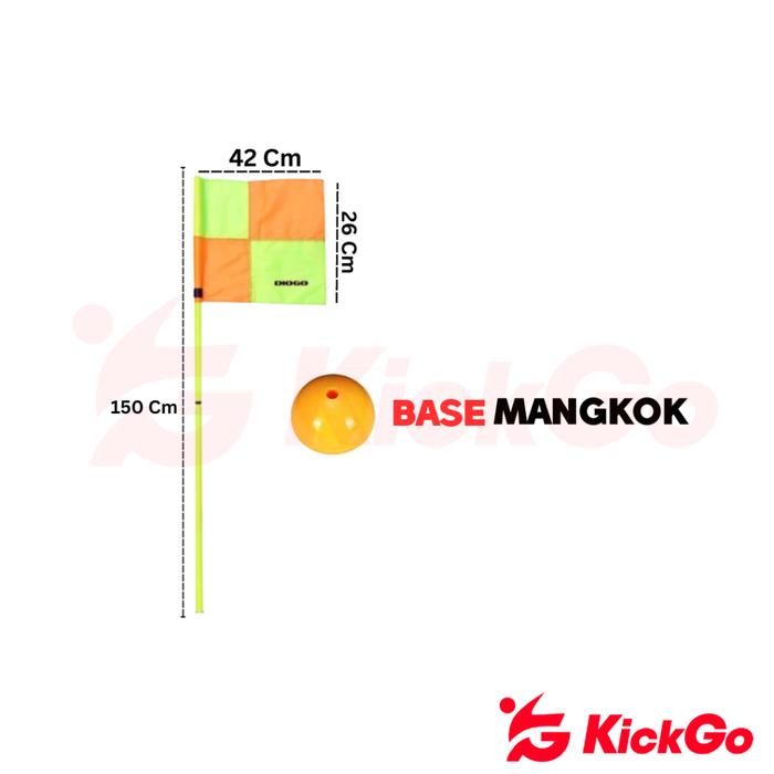 Gambar KickGo Bendera Corner Sepak Pojok Sepakbola Futsal Base Mangkok Dan Base Paku - 1 Buah Base Mangkok dari KickGoOfficialStore undefined Tokopedia