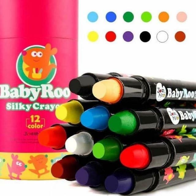 Gambar NEW PRODUCT JOAN MIRO BABYROO WASHABLE 6/12/24 SILKY CRAYON BABY ROO K TUTI FRUTY - 12 warna dari Tuti Fruty undefined Tokopedia