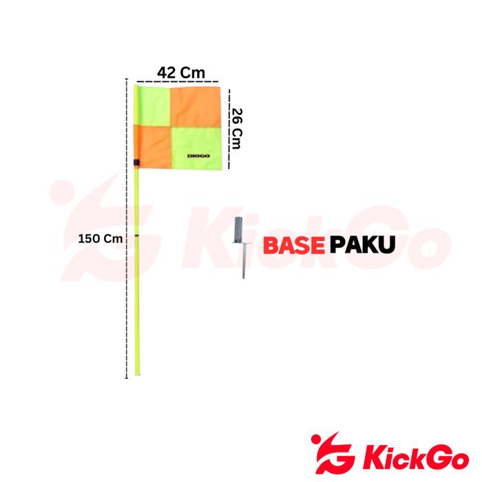 Gambar KickGo Bendera Corner Sepak Pojok Sepakbola Futsal Base Mangkok Dan Base Paku - 1 Buah Base Paku dari KickGoOfficialStore undefined Tokopedia