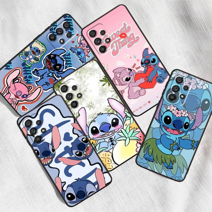Gambar Stitch Lilo Angel Cartoon For Samsung A53 A52 A33 A32 A51 A71 A21S A13 A73 A50 A22 A23 A03 A72 A54 A12 5G Black Back Phone Case dari GIANTI HS undefined Tokopedia
