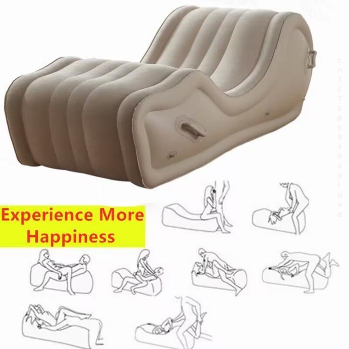 Gambar New Modern Inflatable Large Sofa With Arm Travel Camping Beach Bed Portable Folding Chaise Longue Beds Outdoor Garden Furniture dari agsusss undefined Tokopedia