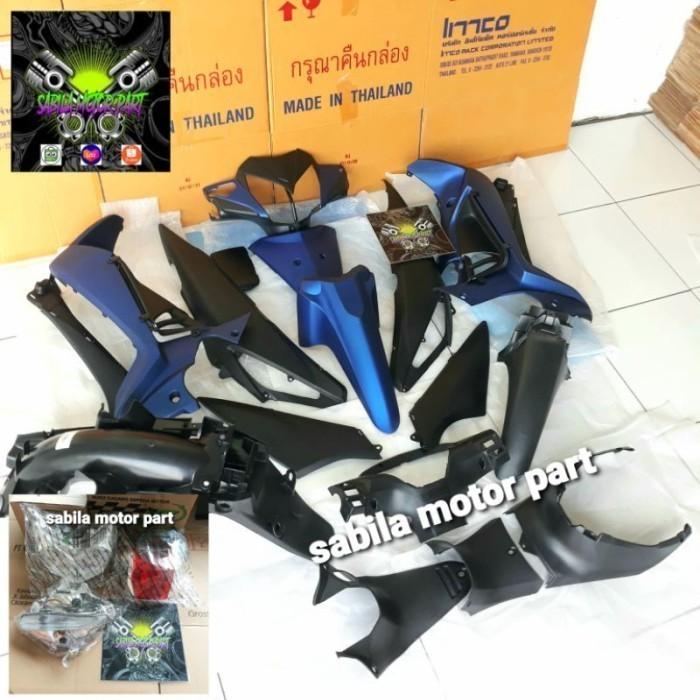 Gambar full set cover body halus dan kasar honda supra x 125r atau 125 batman - body+full lampu, Supra x 125r dari SABILA MOTOR PART undefined Tokopedia