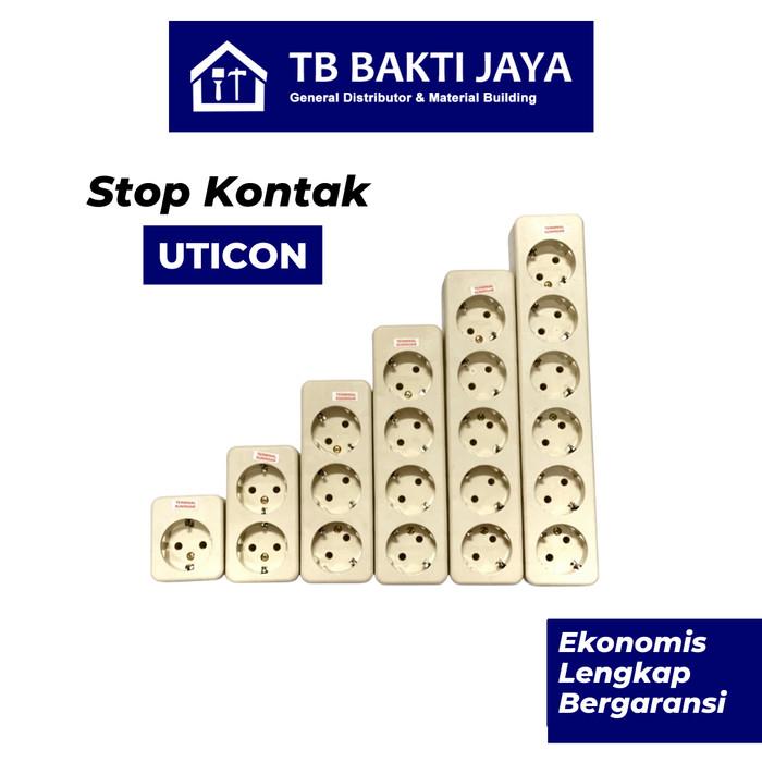 Gambar Stop Kontak Arde Uticon / Stop Kontak Terminal - 1 Lubang dari BJ General Distributor undefined Tokopedia
