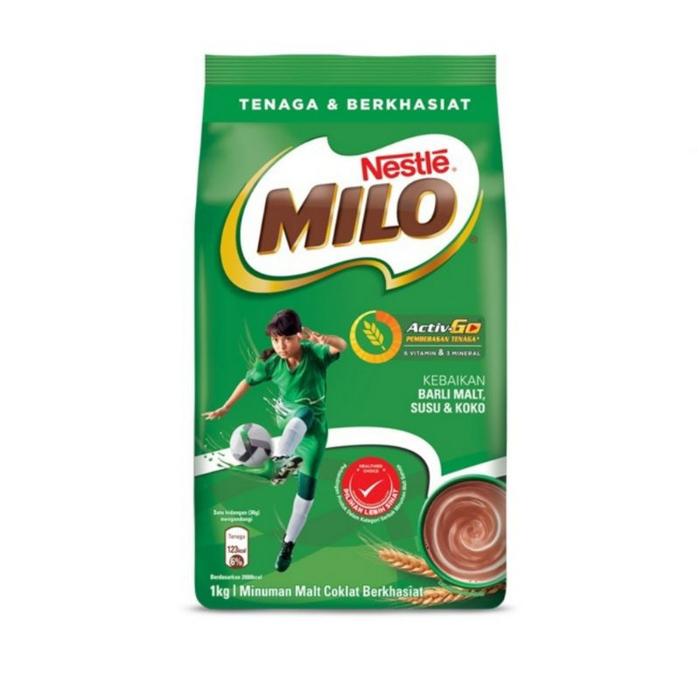 Gambar MILO Activ-Go Bubuk Malt Coklat Original (1kg) dari Enzy_sale. undefined Tokopedia