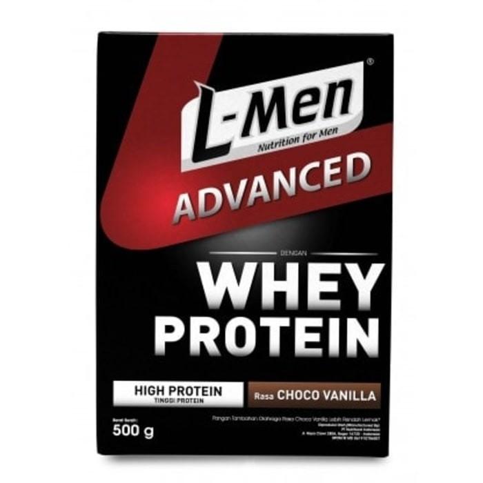 Gambar JT-2024 SUSU HIGH PROTEIN / L-MEN HI PROTEIN WHEY ADVANCED CHOCO VANILLA 500GR dari Destafani undefined Tokopedia