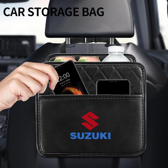 Gambar Car Seat Back Organizer PU Leather Backseat with Garbage Bag Car dari TOKO RUKI99 undefined Tokopedia