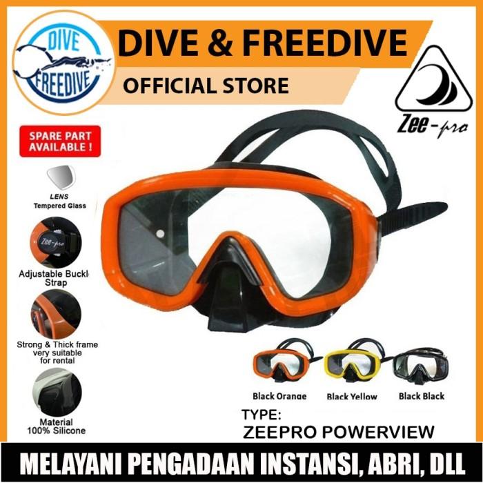 Gambar HRR STORSS Mask Diving Zeepro Powerview Snorkeling Masker Selam Nelayan No Cressi .. - Bk/ Black dari CV JAYA BALI undefined Tokopedia
