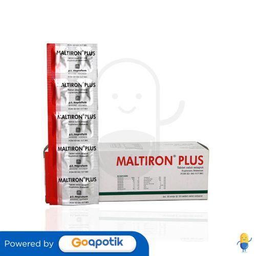 Gambar MALTIRON PLUS BOX 100 TABLET dari Apotek Richter Farma-tokopedia undefined Tokopedia