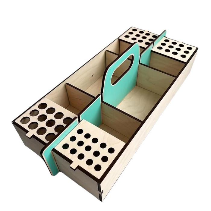 Gambar art supplies organizer, craft caddy, desk organizer, wood tool box, wooden art container, craft organizer, tool kit dari Bodresx52 undefined Tokopedia