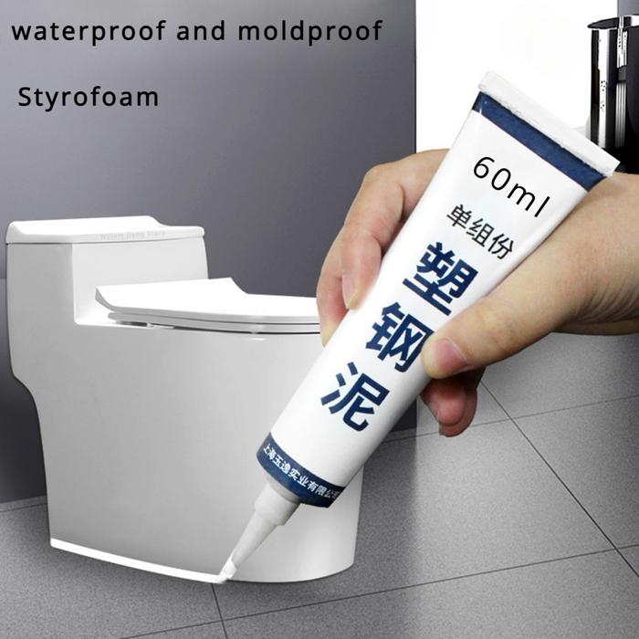Gambar 60ml Plastic Steel Mud Waterproof Glue Kitchen and Bathroom Anti-mildew Glue Epoxy Resin Leak Plugging and Caulking Sealant Home dari Restiponsel undefined Tokopedia