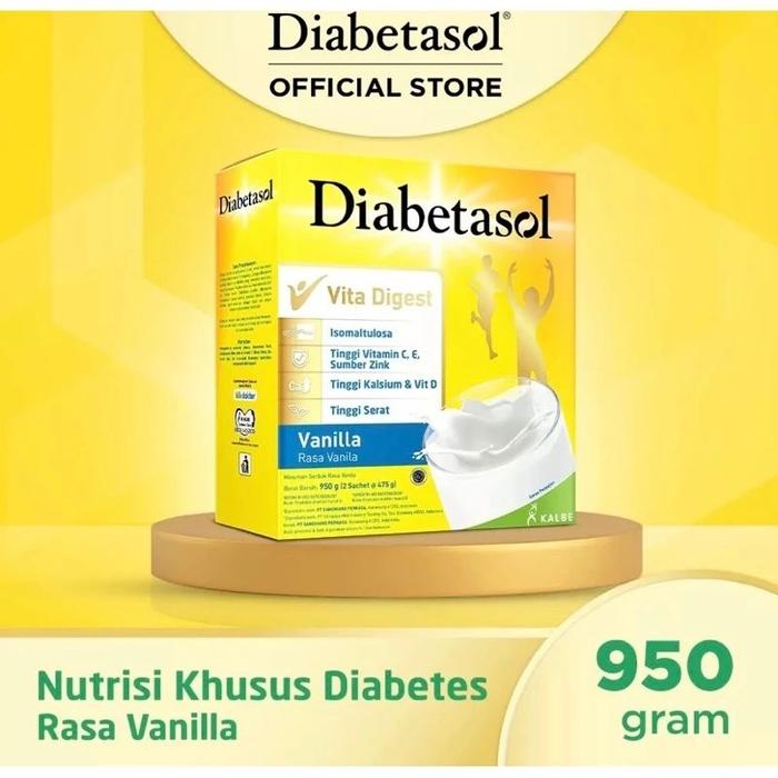 Gambar Diabetasol Vanila Coklat Rasa Vanila Coklat 950 950gr 950 gram - Coklat dari PT Karenamu Jaya undefined 5 Tokopedia