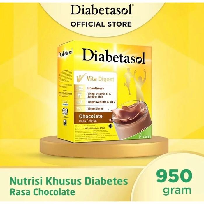 Gambar Diabetasol Vanila Coklat Rasa Vanila Coklat 950 950gr 950 gram - Coklat dari PT Karenamu Jaya undefined 4 Tokopedia