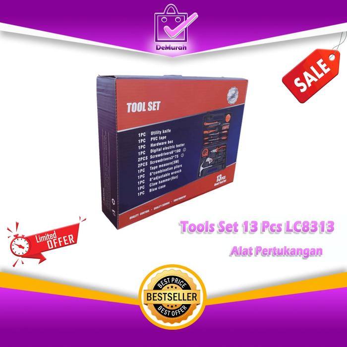 Gambar New- Tool Set 13 Pcs LC8613 / Alat Pertukangan Tools Toolset dari uL shoop undefined Tokopedia