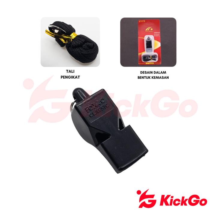Gambar KickGo Peluit Wasit Olahraga Sport Basket Sepak Bola Futsal Takraw Parkir Pramuka Outdoor Camping - Hitam dari KickGoOfficialStore undefined Tokopedia