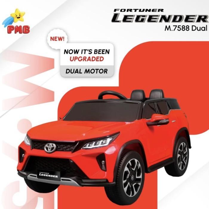 Gambar Mobil Aki PMB TOYOTA Fortuner Legender M-7588 M7588 Mobil Anak Remot - 7588Dual Merah dari TokoMainanAnakOnline undefined Tokopedia