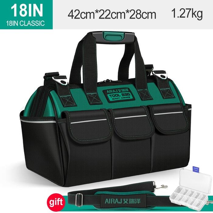 Gambar Tas Perkakas Toolkit Toll box | Tool Bag Storage Tahan air dengan Strip Reflektif Waterproof - Hijau 18 inch dari Zulfikar844 undefined Tokopedia