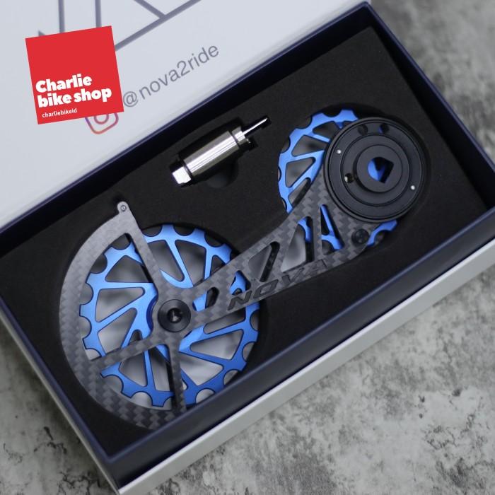 Gambar Pulley Nova Ride Ospw 2Nd Gen For Sram Rival Axs Ceramic 14/17T - Blue dari germosf undefined Tokopedia