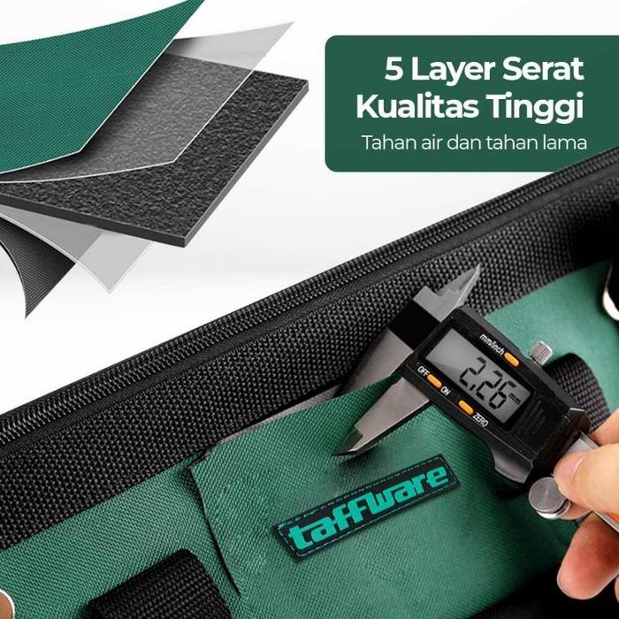 Gambar Tas Perkakas Storage Tool Bag Waterproof with Reflective Strips - A03387 - 14 Inch dari Zulfikar844 undefined Tokopedia