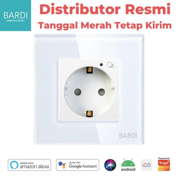 Jual BARDI Smart Wall Socket Wifi EU White For Alexa Google Home