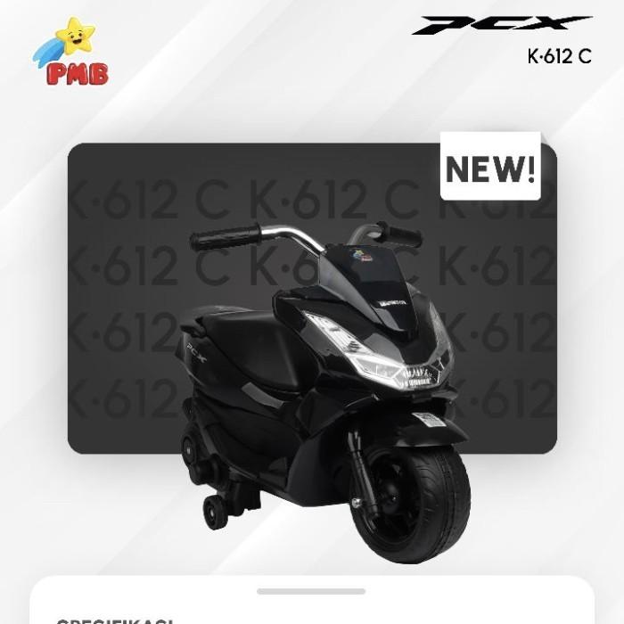 Gambar Motor Aki Anak Honda PMB PCX 988 M988 Motor Mainan Anak Murah - K612C Hitam dari TokoMainanAnakOnline undefined Tokopedia