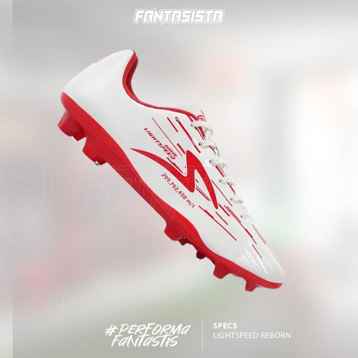 Gambar Sepatu Bola - SPECS LIGHTSPEED LS REBORN FG - White / Emperor Red - 1010202 - White, 39 dari fantasista football undefined Tokopedia