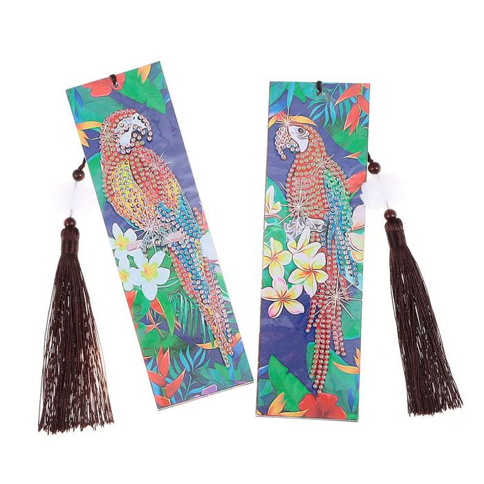 Gambar Advantage 2PCS Diamond Art Bookmarks Craft Supplies Tassel Parrot dari Toko Ulunk undefined Tokopedia