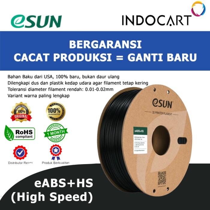 Gambar 3d printer filament esun abs hs high speed printing 1.75mm 1kg - Black dari PT.All Technoo undefined Tokopedia