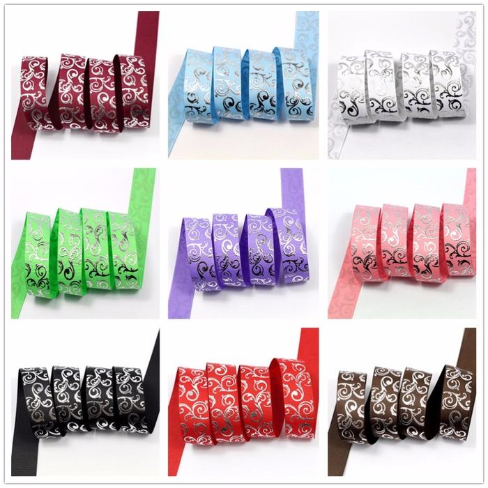 Gambar 10 Yards 22MM Silver Ribbon Handmade Materials For Bows Clothing Material  Accessories Home Crafts Gift Wrap Decoration dari tokodewaaaarrrr undefined Tokopedia