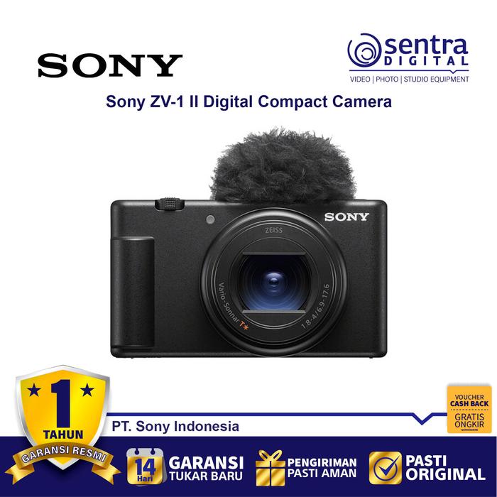 Gambar Sony ZV-1 II /  ZV1 Mark 2 Digital Compact Pocket Camera - Black dari Sentra Digital undefined Tokopedia