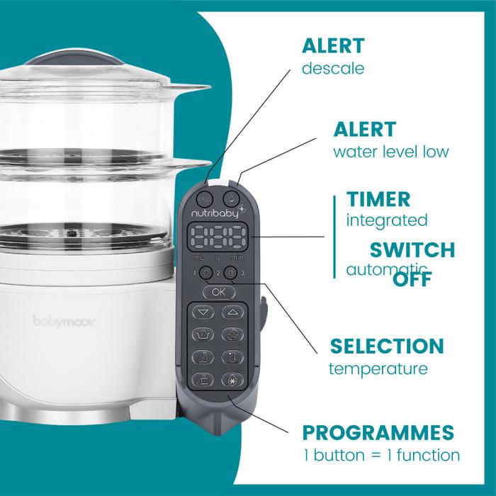 Gambar TERMURAH Babymoov - Nutribaby Plus BLACK| Food Processor Bayi / Blender Makanan dari DENCANTIK undefined Tokopedia