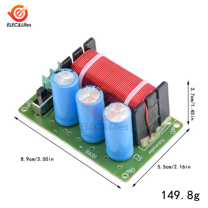 Gambar Rainblaze Bass Frequency Divider Audio Subwoofer Speaker Crossover Filters Board 200W for Home Audio Car Speaker Diy Electronics Brand New dari Rainblaze undefined Tokopedia