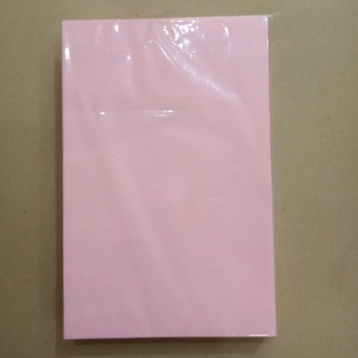 Gambar Kertas Hvs Warna 70 gr ukuran 65x100 isi 500 lembar - Merah Muda dari istana kertas undefined Tokopedia