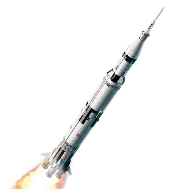 Gambar Best !! LEGO Ideas 92176 LEGO NASA Apollo Saturn V Space Rockets Brick Model dari Sancc Storee undefined Tokopedia