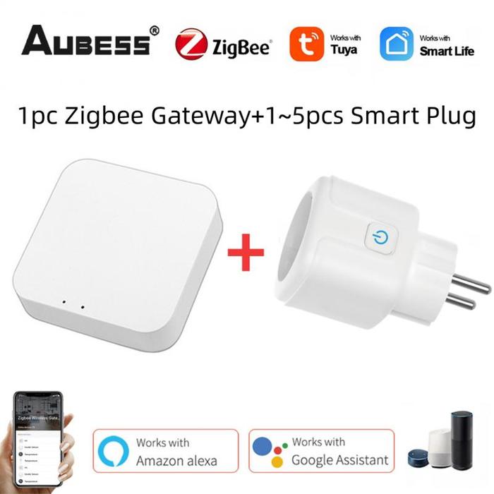 Gambar Plumora Tuya Bridge Zigbee Smart Gateway With Smart Socket/Switch Remote Control Devices Via Smart Life APP Works With Alexa Google Home Brand New dari Plumora undefined Tokopedia