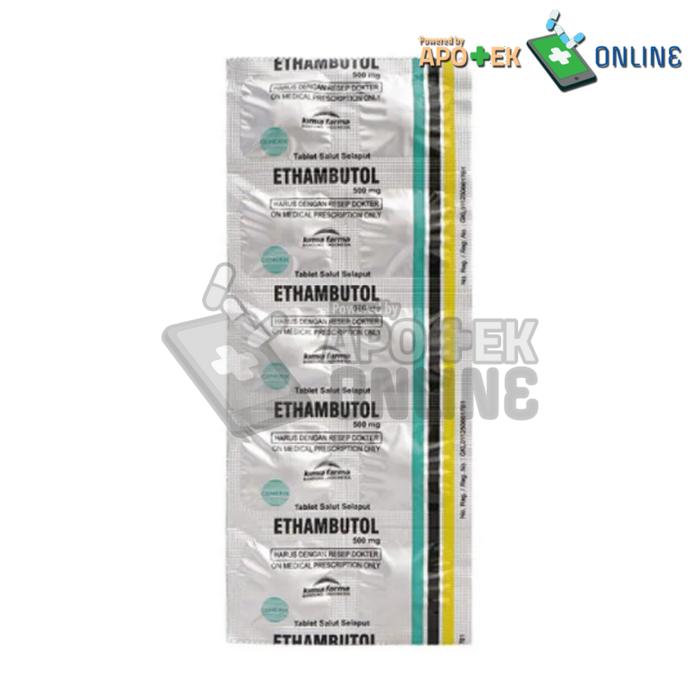 Gambar ETHAMBUTOL 500MG STRIP 10 TABLET (Gen-Berno) dari Apotek Aslam Koja undefined Tokopedia