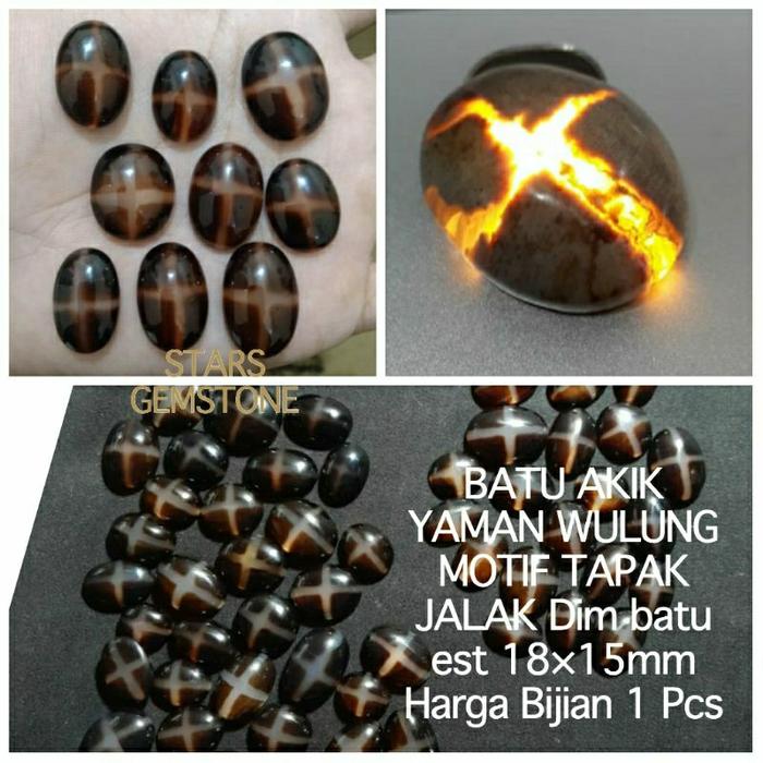 Gambar BATU AKIK YAMAM WULUNG MOTIF TAPAK JALAK ASLI NATURAL ALAM 100% dari jual beli tm undefined Tokopedia