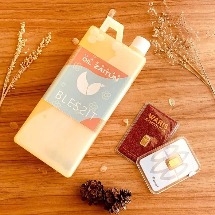 Gambar ORIGINAL BLESSIT MINYAK ZAITUN BPOM (1L) | OLIVE OIL | MINYAK ZAITUN KUNING | MINYAK ZAITUN EXTRA VIRGIN |MASSAGE OIL | MASSAGE ZAITUN  ORIGINAL PRODUCT 1 LITER | BPOM  BLESSIT dari MUTIARANAGAID undefined Tokopedia