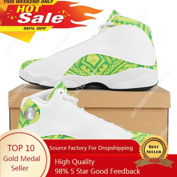 Gambar Top Quality Polynesian Samoa Tribal Style Boy Sneakers Runnines Custom Ball Sports Team Logo Men's Basketball Sports Shoes dari Yin Slash undefined Tokopedia